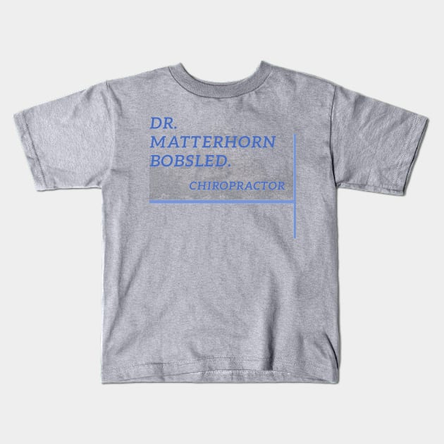 Dr. Matterhorn Bobsled Kids T-Shirt by Of Mice and Main Street Men 